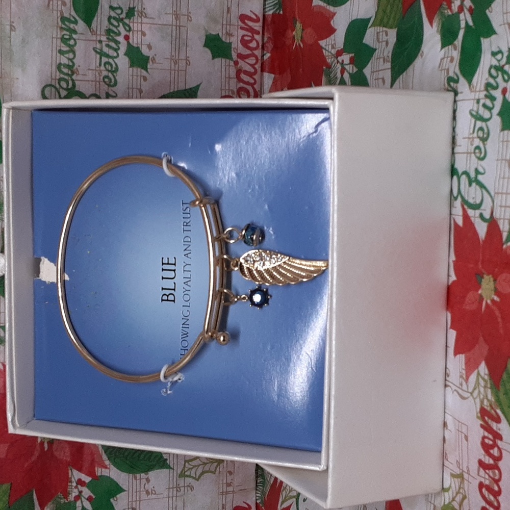 Bracelet Blue Showing Loyalty and Trust